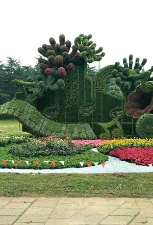 立体花坛造型 立体花坛造型